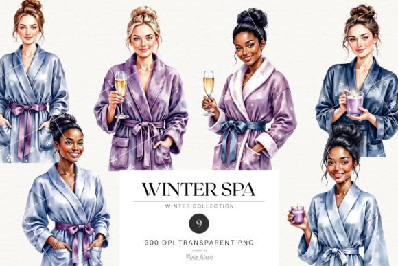 Download Cozy Winter Spa &amp; Self Care Planner Girl - Care Collection