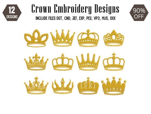Download Royal Crown Embroidery Design - Royal Collection