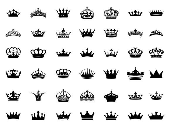 Download Silhouette Crown Set, Royal Collection - Royal Collection
