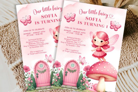Download Little Fairy Girl Birthday Invitation - Girl Collection