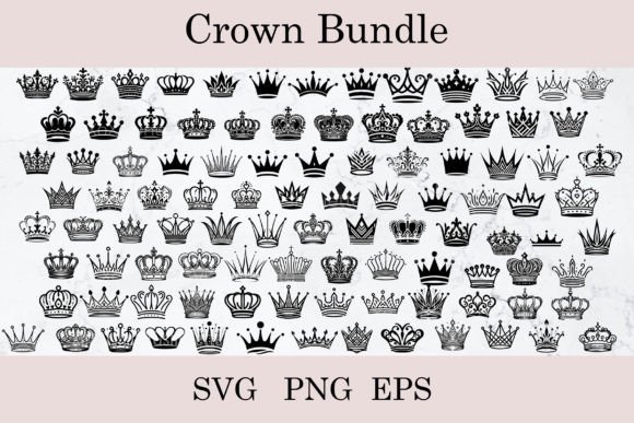 Download Royal Crown SVG Bundle for Laser Cut - Royal Collection