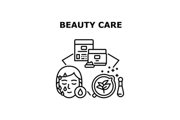 Download Beauty Care Vector Concept Black - Care Collection