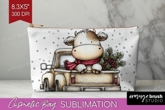Download Whimsical Christmas Cosmetic Bag PNG - Premium Resources