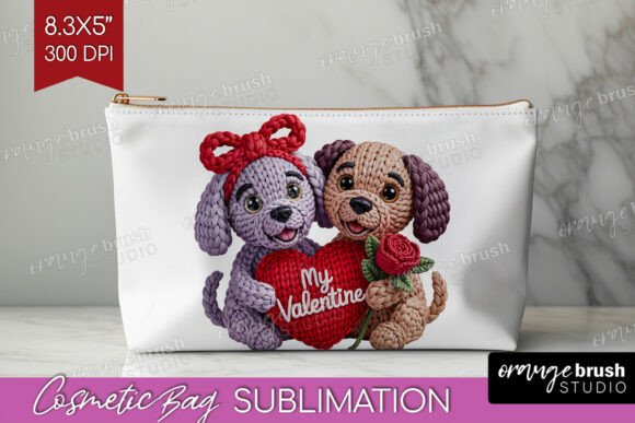 Download Knitted Valentine Cosmetic Bag PNG - Cosmetic Collection