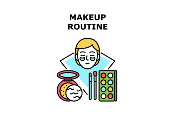 Download Makeup Routine Vector Concept Color - Premium Resources